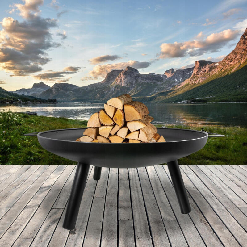 PALENISKO OGRODOWE DO OGNISKA GRILL DUŻE TRÓJNÓG