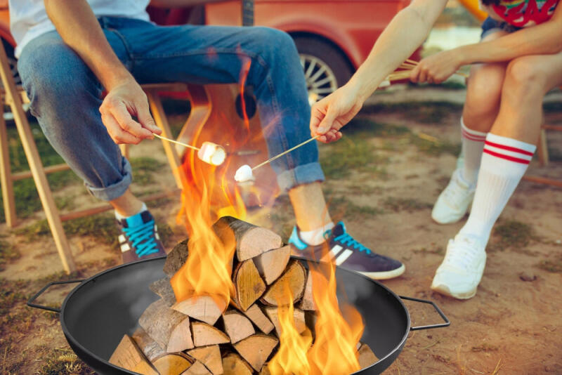 PALENISKO OGRODOWE DO OGNISKA GRILL DUŻE TRÓJNÓG