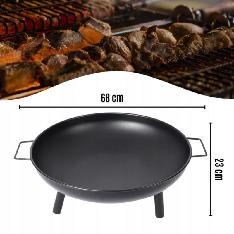 PALENISKO OGRODOWE DO OGNISKA GRILL DUŻE TRÓJNÓG