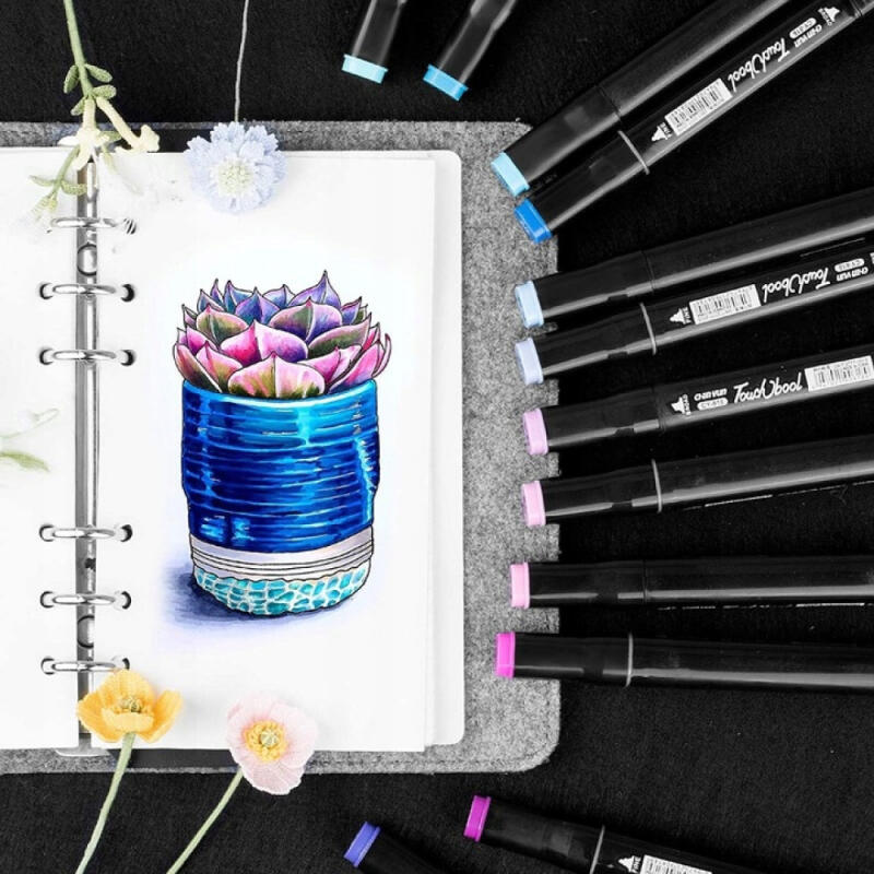 MARKERY ALKOHOLOWE DWUSTRONNE MEGA ZESTAW ETUI