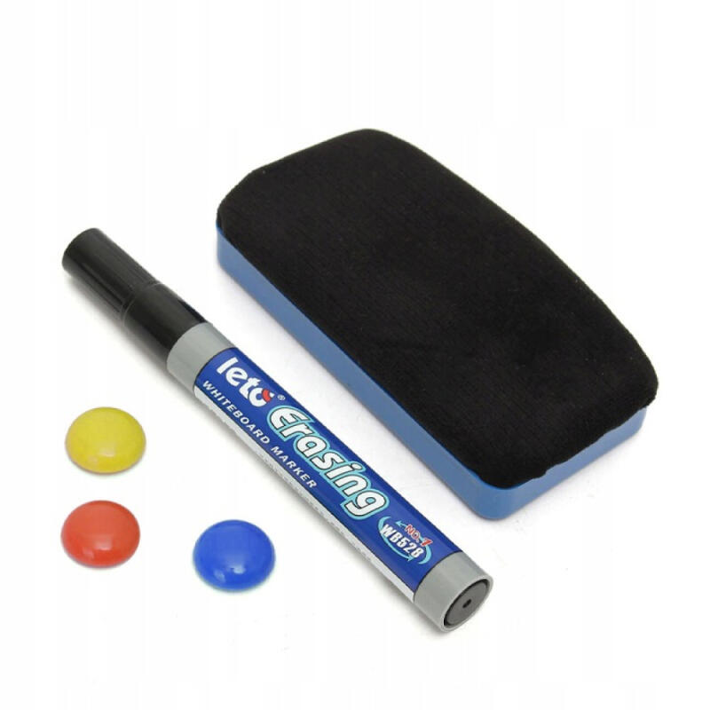 TABLICA SUCHOŚCIERALNA MAGNETYCZNA BIAŁA GRATISY