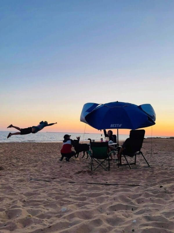 PARASOL PLAŻOWY PARAWAN NAMIOT OGRODOWY SKŁADANY
