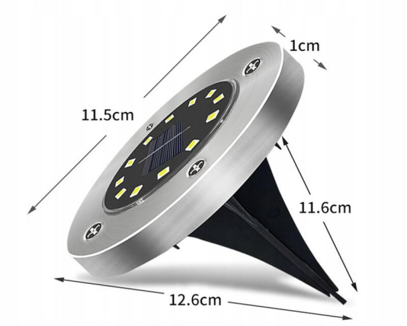 LAMPKI LED SOLARNE OGRODOWE WBIJANE GRUNTOWE 10SZT