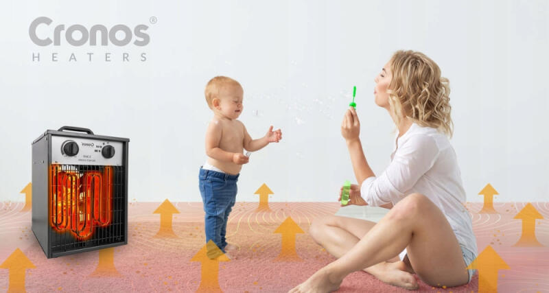 FARELKA ELEKRYCZNA NAGRZEWNICA TERMOWENTYLATOR GRZEJNIK TERMOSTAT 3,3kW