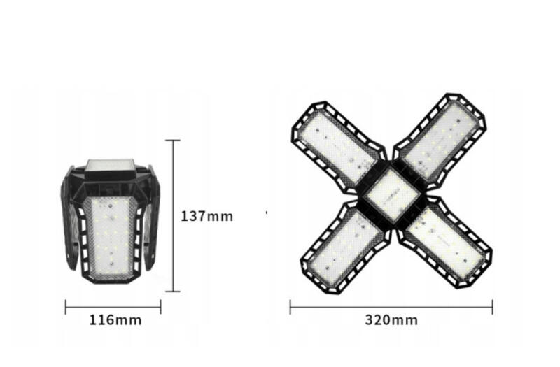 LAMPA SUFITOWA 60W LED WISZĄCA PLAFON WARSZTATOWA ŻYRANDOL HALOGEN ZARÓWKA