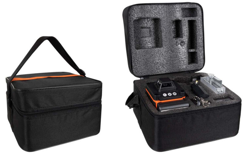 POZIOMICA LASEROWA 360 SAMOPOZIOMUJĄCA KRZYŻOWA 4D Z PLATFORMĄ LASER ZIELON