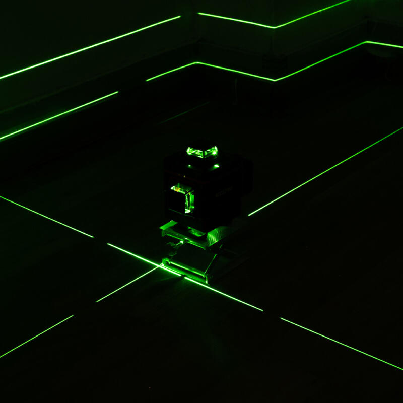 POZIOMICA LASEROWA 360 SAMOPOZIOMUJĄCA KRZYŻOWA 4D Z PLATFORMĄ LASER ZIELON
