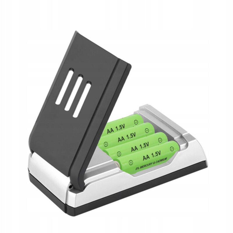 SZYBKA ŁADOWARKA DO AKUMULATORÓW BATERII PALUSZKÓW AA i AAA AUTOMATYCZNA