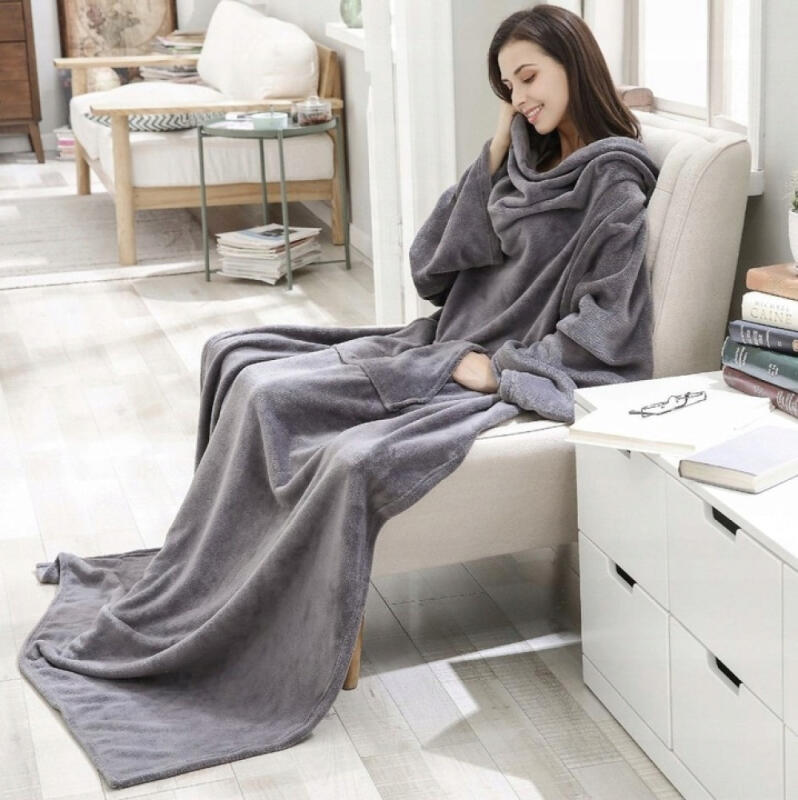 KOC BLUZA CIEPŁA OVERSIZE KOCOBLUZA 2W1 GRUBA XXL FUTRZAK DŁUGA DAMSKA MĘSK