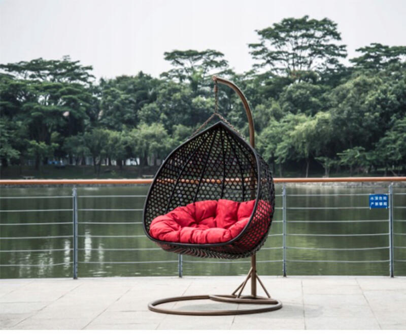 POKROWIEC NA FOTEL WISZĄCY OGRODOWY PODWÓJNY KOKON KOSZ CZARNY OSŁONA +ETUI