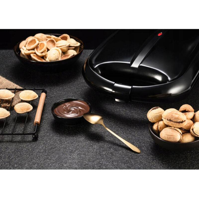 OPIEKACZ DO ORZESZKÓW 1600W ELEKTRYCZNY FORMA DO ORZESZKÓW CIASTEK 24 SZT