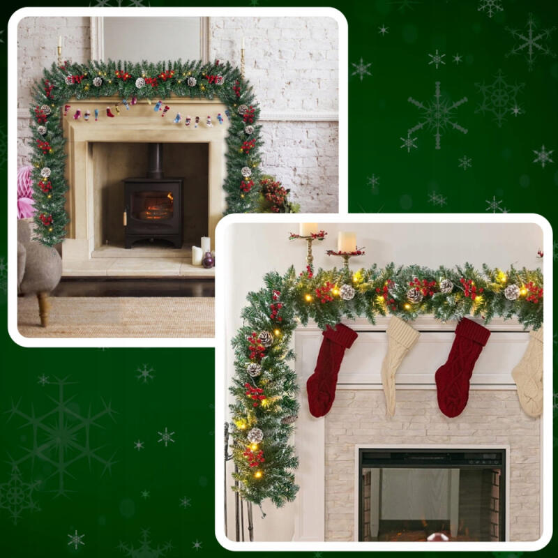 GIRLANDA ŚWIĄTECZNA CHOINKOWA LED 100 SZTUCZNA ŁAŃCUCH ZIELONA GĘSTA PIĘKNA