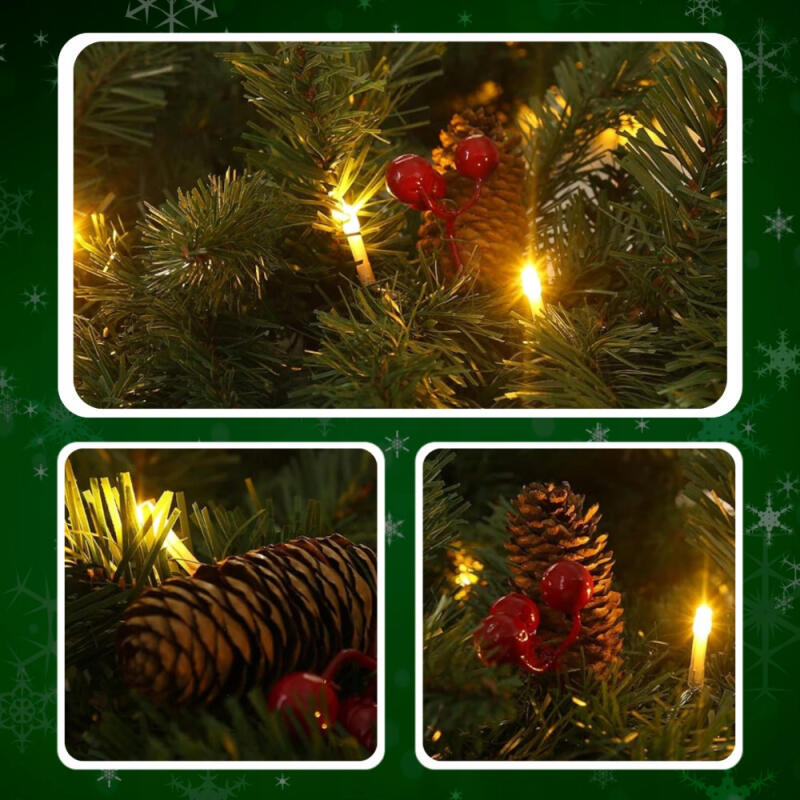 GIRLANDA ŚWIĄTECZNA CHOINKOWA LED 100 SZTUCZNA ŁAŃCUCH ZIELONA GĘSTA PIĘKNA