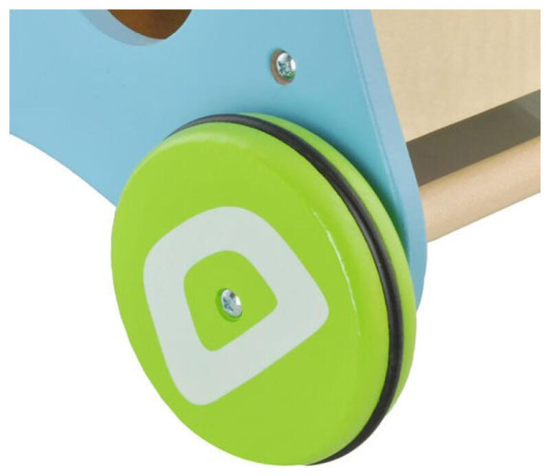 JEŹDZIK PCHACZ DREWNIANY CHODZIK EDUKACYJNY ZABAWKA PREZENT ROCZEK MIKOŁAJA