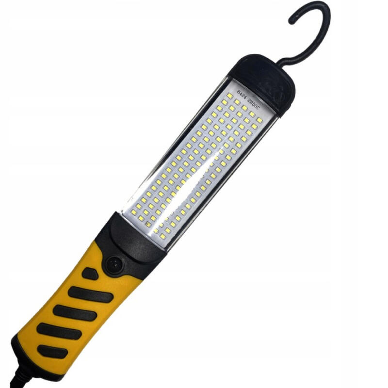 LATARKA WARSZTATOWA LAMPA LAMPKA KANAŁOWA 120LED NA KABLU 10M HAKIEM MAGNES