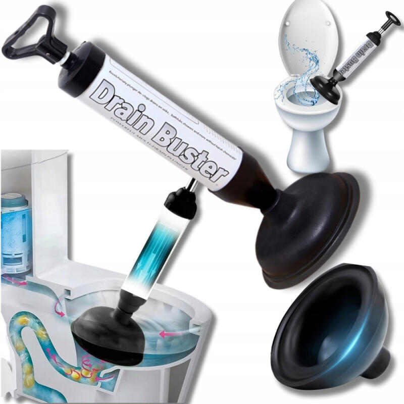 PRZEPYCHACZ DO RUR WC ZLEWU TOALETY KANALIZACJI DO UDRAŻNIANIA GUMOWY POMPA