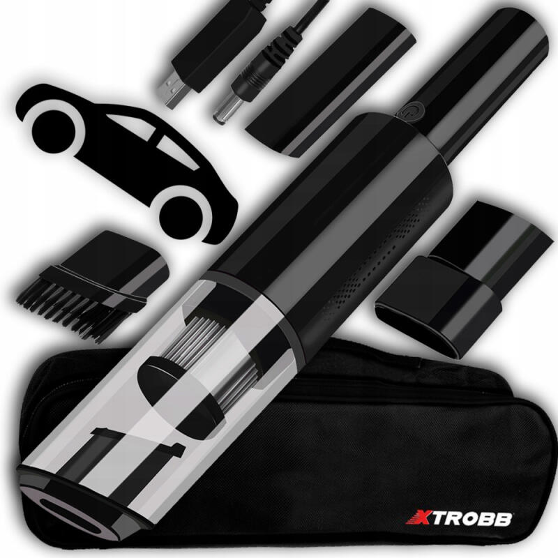 ODKURZACZ BEZPRZEWODOWY SAMOCHODOWY RĘCZNY MOCNY 120W AKUMULATOROWY FILTR