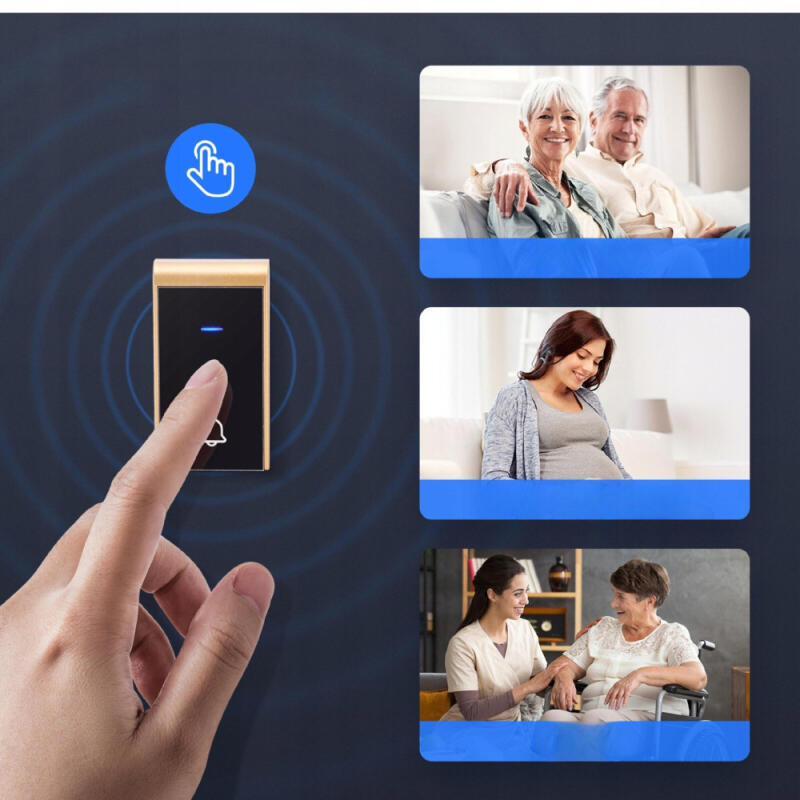 DZWONEK BEZPRZEWODOWY 2 ODBIORNIKI WODOODPORNY ZEWNĘTRZNY DO DRZWI 150M