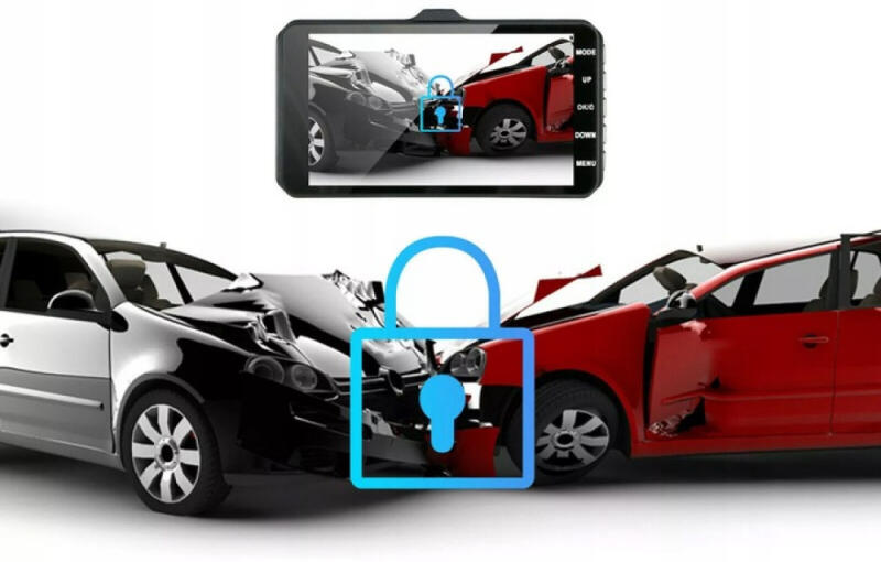 WIDEO REJESTRATOR JAZDY KAMERA COFANIA POLSKIE MENU MONITOR FULLHD DOTYKOWY