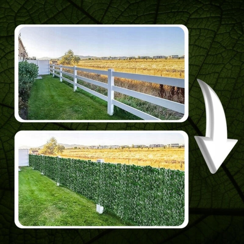 SZTUCZNY BLUSZCZ ŻYWOPŁOT NA ŚCIANE 0,5x5m MATA ROŚLINNA SIATKA CIENIUJĄCA