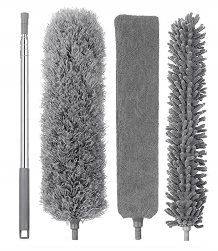 SZCZOTKA DO KURZU PAJĘCZYN TELESKOPOWA DŁUGA 280CM ZMIOTKA MIOTEŁKA 4w1