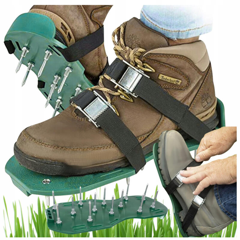 Aerator Z Kolcami Nakładki Na Buty Napowietrzania Trawników Nakłuwacz Kolce