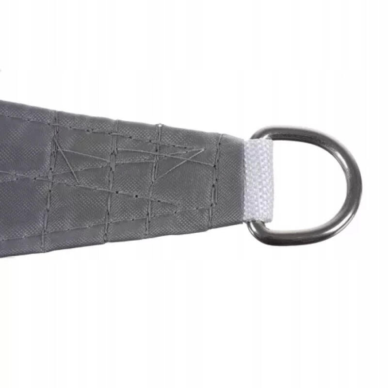 ŻAGIEL PRZECIWSŁONECZNY OGRODOWY 3,6x3,6m PROSTOKĄTNY SZARY WODOODPORNY