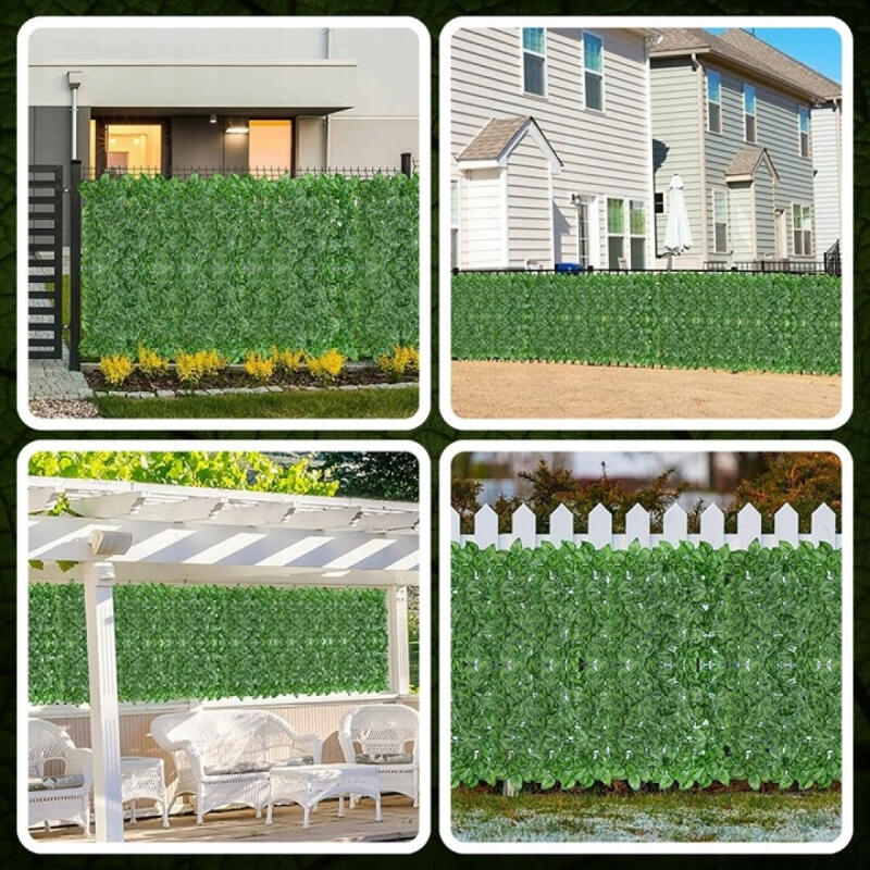 SZTUCZNY BLUSZCZ ŻYWOPŁOT NA ŚCIANE 1x15m ZIELONA ŚCIANA SIATKA CIENIUJĄCA