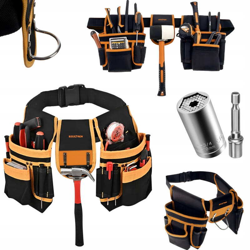 PAS MONTERSKI NARZĘDZIOWY BUDOWLANY NA NARZĘDZIA NIEZBĘDNIK ORGANIZER MOCNY