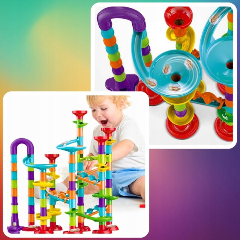 TOR KULKOWY KULDROM ZESTAW 113 EL KLOCKI KULKI WYRZUTNIA ZABAWKA PREZENT