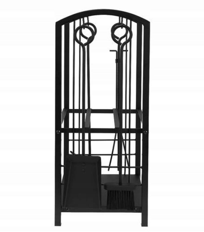 KOSZ NA DREWNO DO KOMINKA STOJAK NA DREWNO KOMINKOWE OPAŁOWE + PRZYBORY