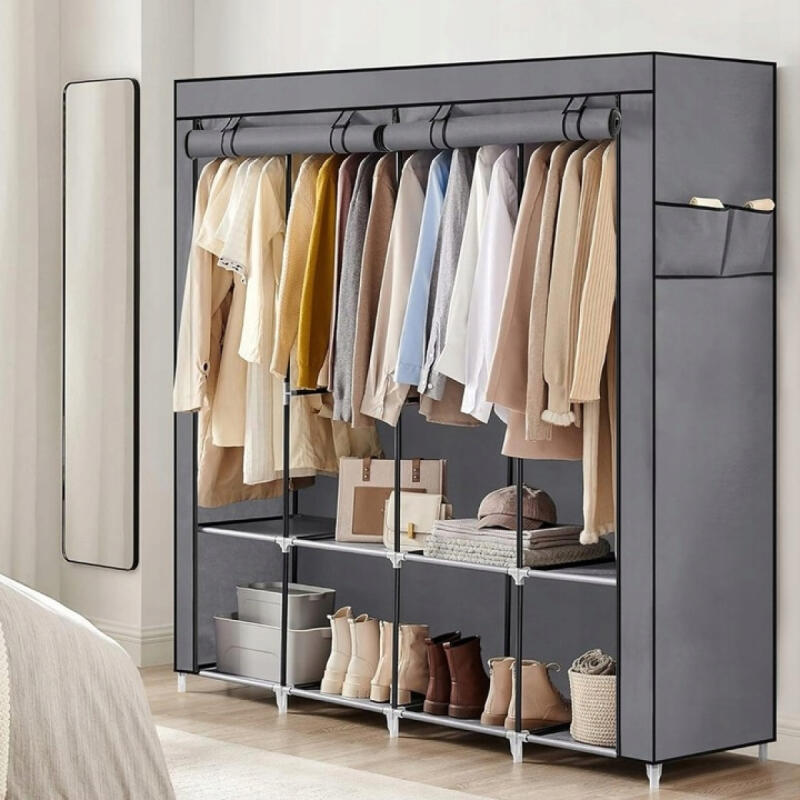 Szafa Tekstylna Materiałowa Składana Organizer Szafka Regał Wieszak Duża XL