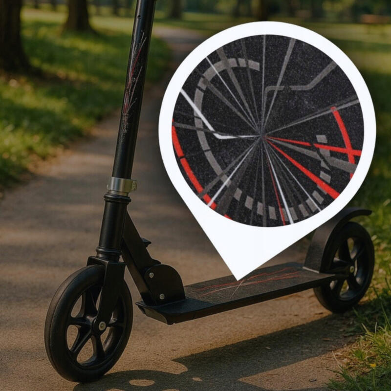 Hulajnoga Miejska Dla Dzieci Dorosłych Czarna Duże Koła Regulowana Solidna