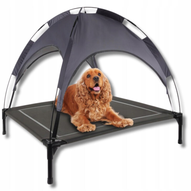 Legowisko Dla Psa Z Daszkiem Podwyższone Zadaszone Turystyczne Duże XXL