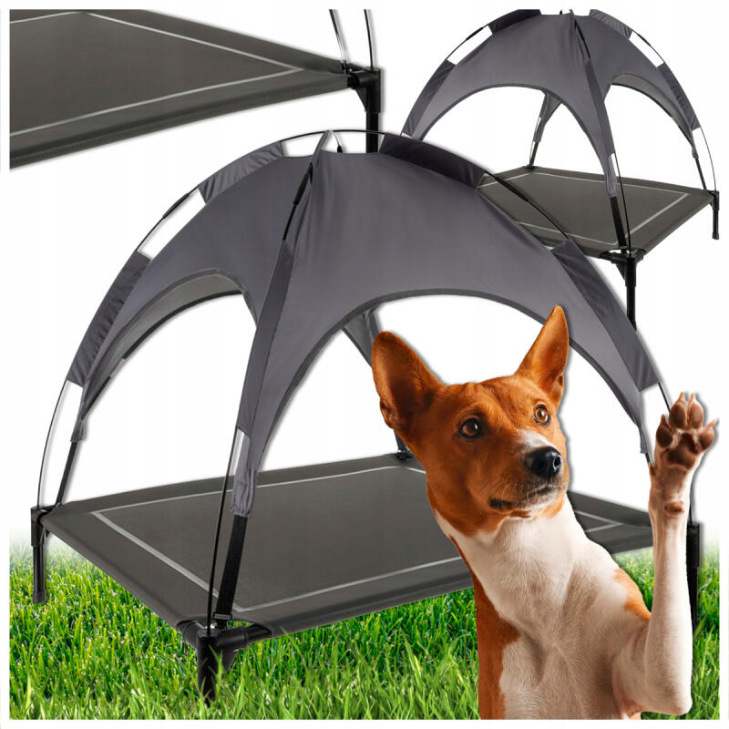 Legowisko Dla Psa Z Daszkiem Podwyższone Zadaszone Turystyczne Duże XXL