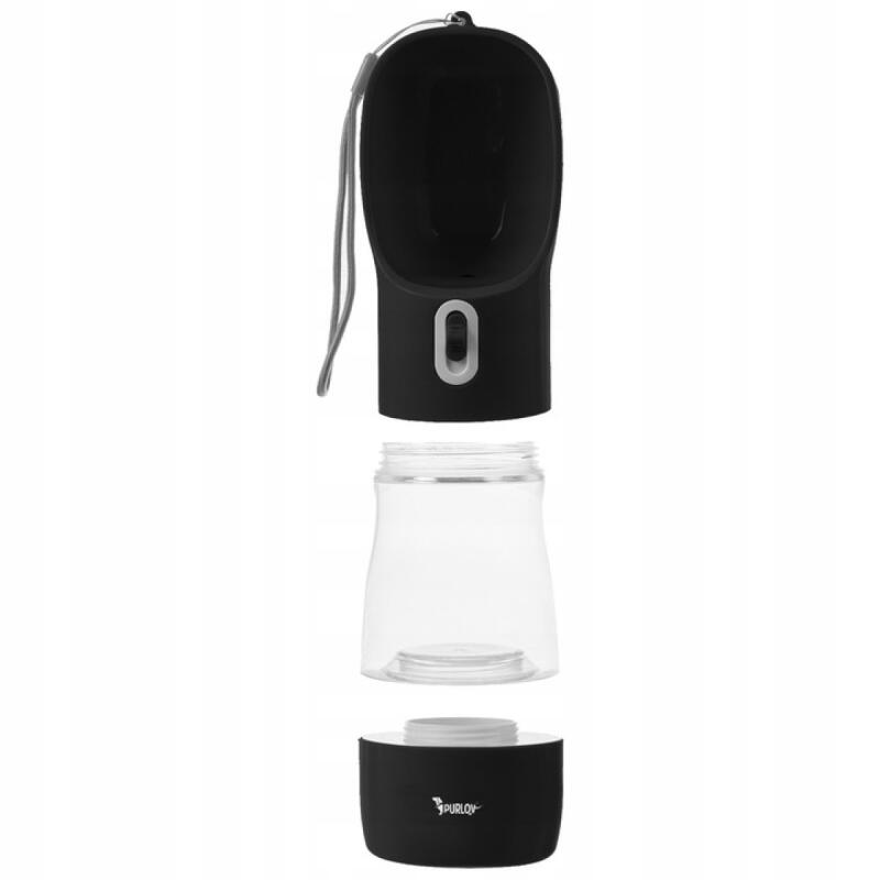 PRZENOŚNE POIDŁO DLA PSA KOTA TURYSTYCZNY BIDON BUTELKA Z MISKĄ NA WODĘ