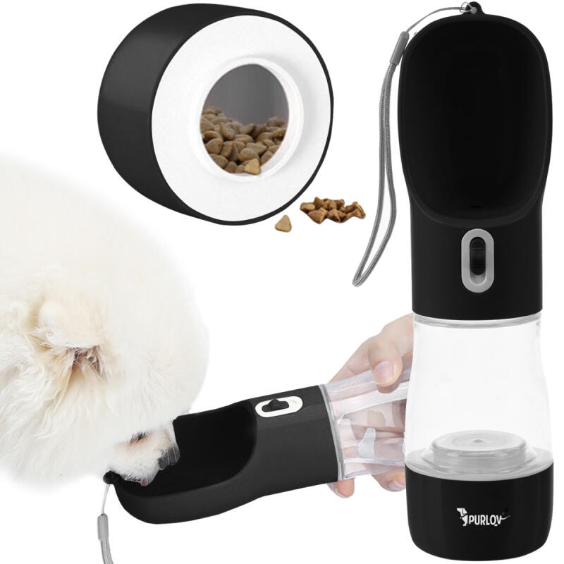 PRZENOŚNE POIDŁO DLA PSA KOTA TURYSTYCZNY BIDON BUTELKA Z MISKĄ NA WODĘ