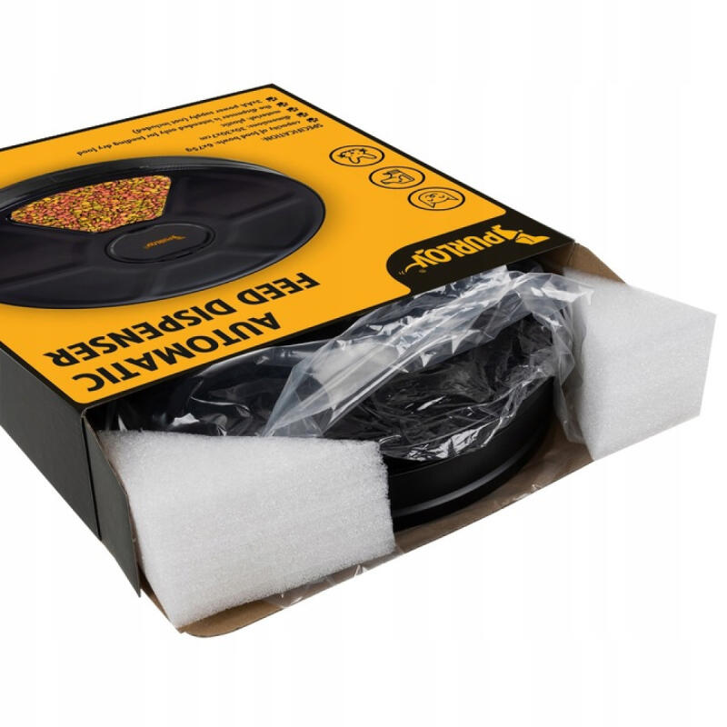 Dozownik Karmy Dla Kota Psa Królika Automatyczny Podajnik Miska Suchej 0,9l