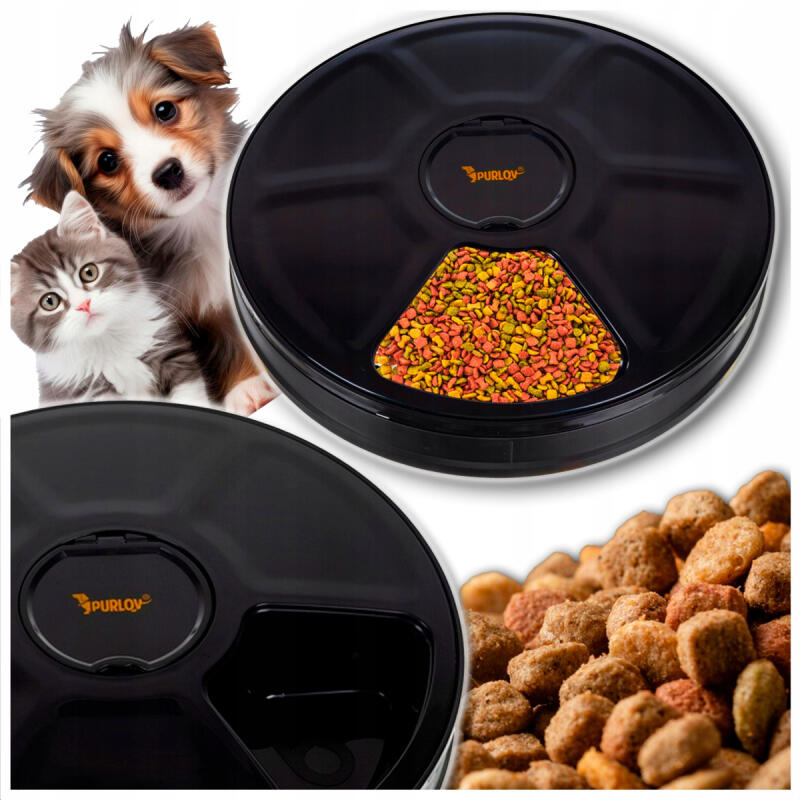 Dozownik Karmy Dla Kota Psa Królika Automatyczny Podajnik Miska Suchej 0,9l