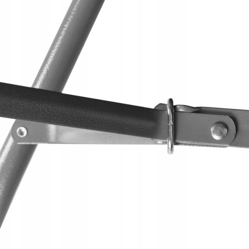 Stół Rozkładany Ogrodowy Cateringowy 240cm Składany W Walizkę Czarny Duży