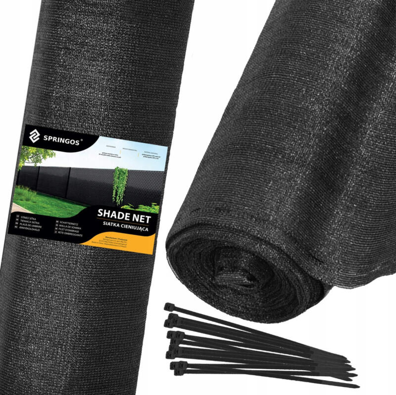 Siatka Cieniująca Na Ogrodzenie Płot Balkon Maskująca 1,5x50m 90% UV Mocna