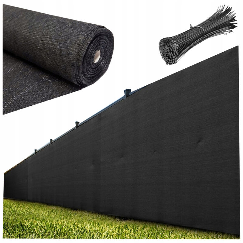 Siatka Cieniująca Na Ogrodzenie Płot Balkon Maskująca 1,5x50m 90% UV Mocna