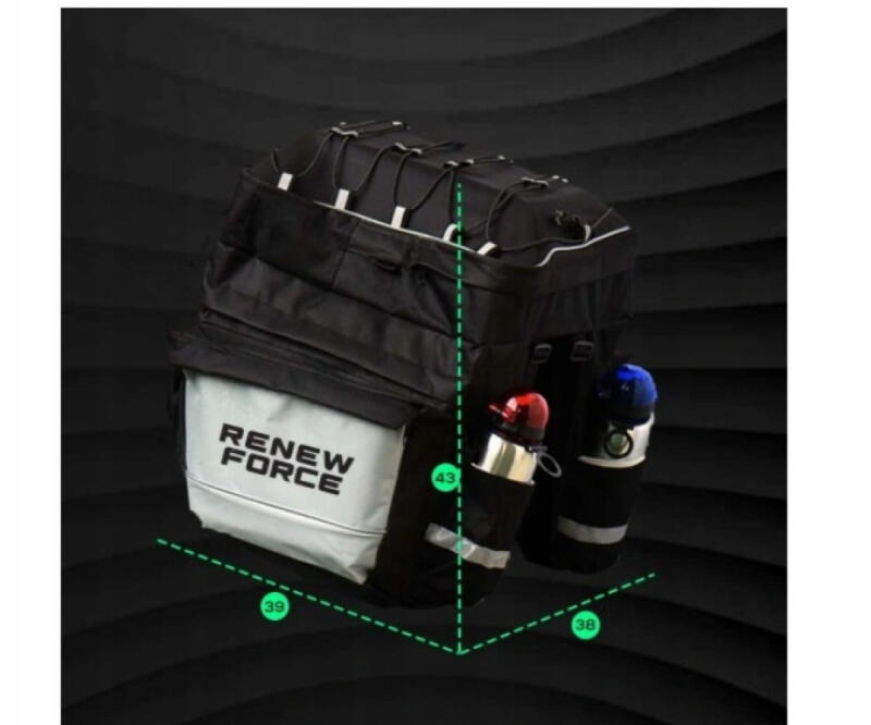 Torba Na Bagażnik Rowerowy DUŻA Sakwa Rowerowa Wodoodporna Tylna Lekka