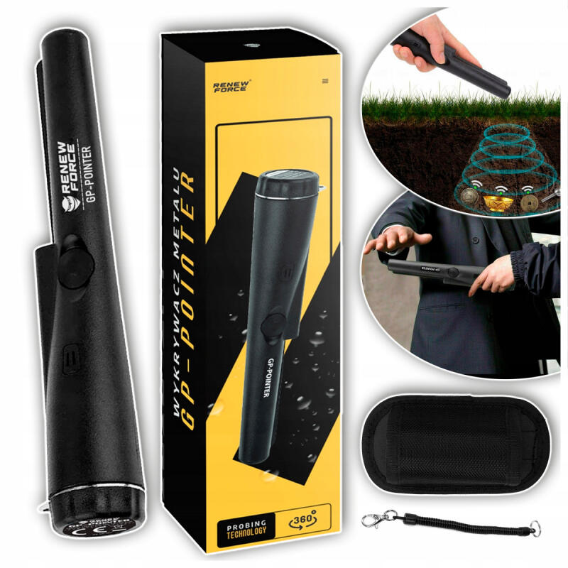 Wykrywacz Metali Detektor Metalu Złota Mały PINPOINTER Na Plaże Do Lasu