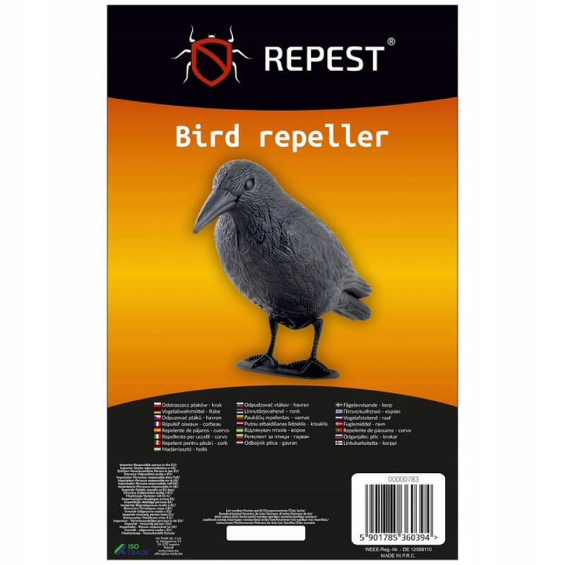 Odstraszacz Ptaków Kruk Duży Gołębi Szpaków Na Balkon Ogrodowy Ptaki