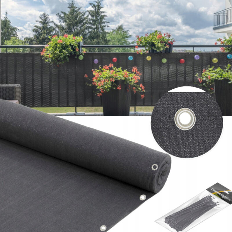 Osłona Na Balkon Balkonowa Siatka Cieniująca Maskująca Przeciwsłoneczna 1x5