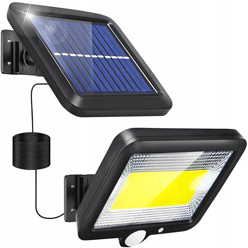 LAMPA SOLARNA Z CZUJNIKIEM RUCHU ZMIERZCHU OGRODOWA LED ZEWNĘTRZNA HALOGEN