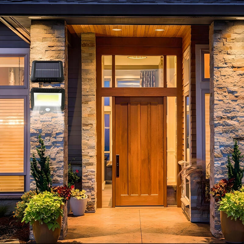 LAMPA SOLARNA Z CZUJNIKIEM RUCHU ZMIERZCHU OGRODOWA LED ZEWNĘTRZNA HALOGEN