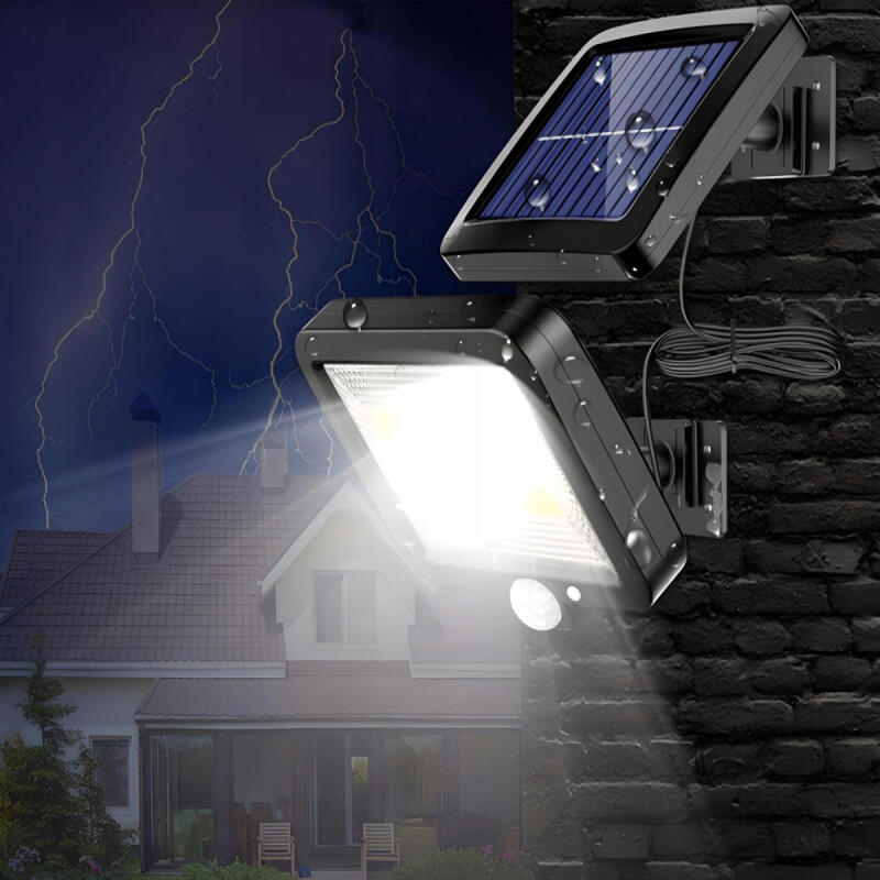 LAMPA SOLARNA Z CZUJNIKIEM RUCHU ZMIERZCHU OGRODOWA LED ZEWNĘTRZNA HALOGEN