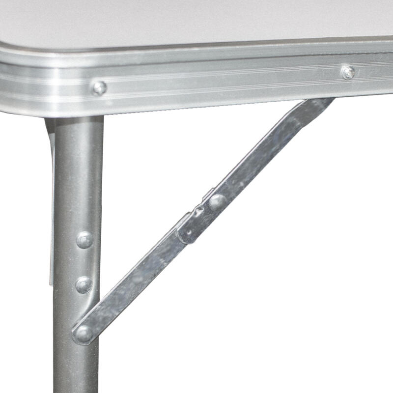 Stół Rozkładany z Krzesłami x4 Biały Ogrodowy Bankietowy Turystyczny 120cm